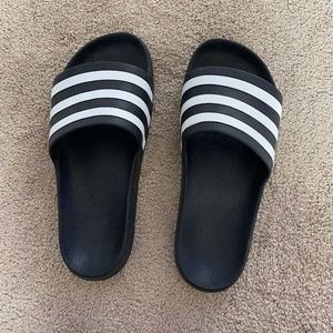 Black Adidas Slides